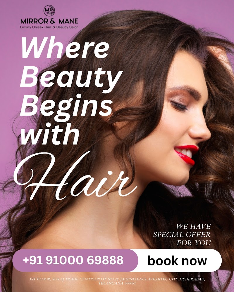 Mirror & Mane Salon / Waxing / Facials / Hair Treatment / Hair Color / Mani & Pedi / Threading